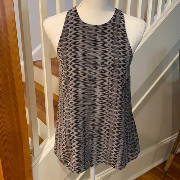 Joie Snakeskin Python Aztec silk print Tank Top - Picture 1 of 7